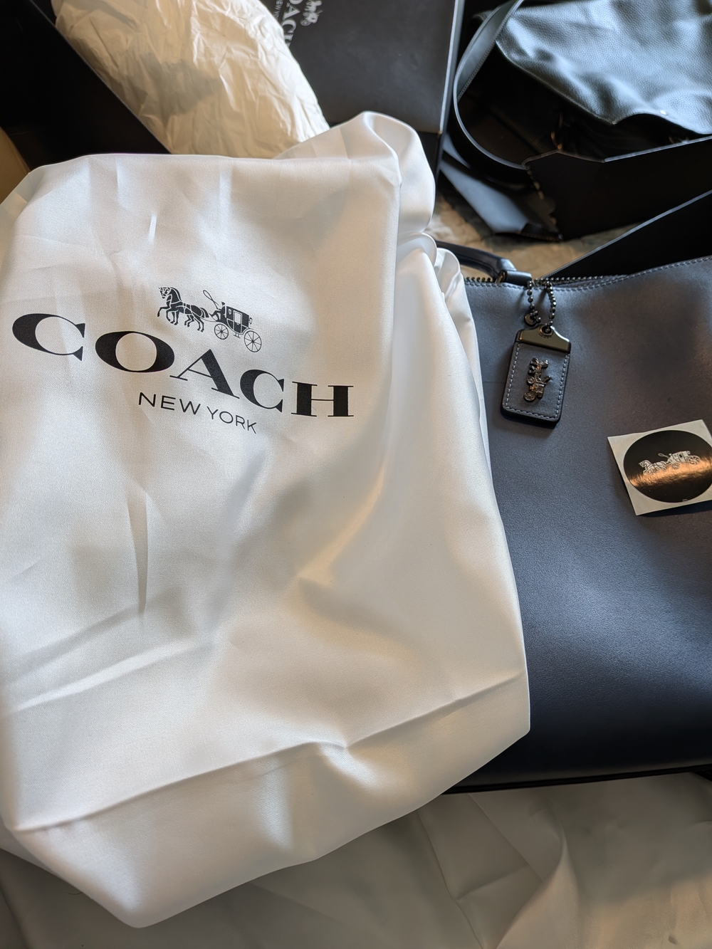 Coach Rare 1941 Rogue Deep Blue Briefcase - Picture 3 of 11